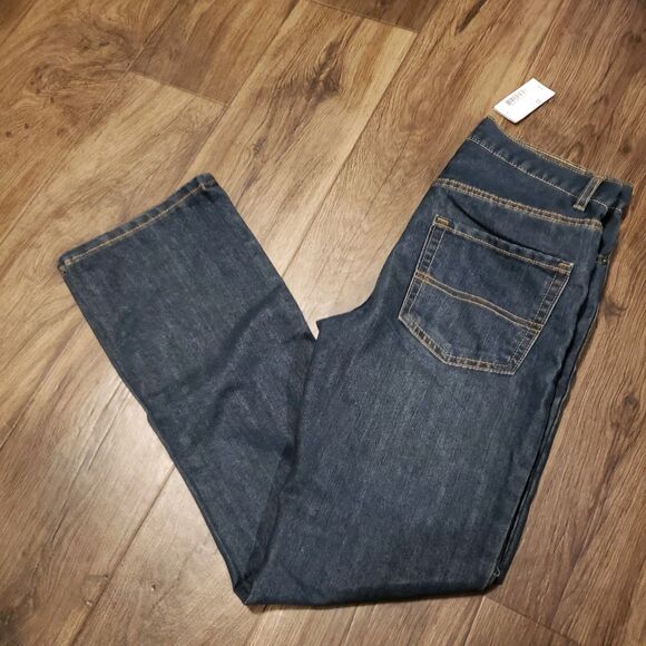Childs Place NWT Bootcut Semi-Evasee Dark Blue Jeans BOYS SZ 12 - Picture 1 of 8